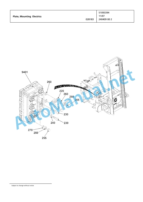 Jungheinrich Forklift 2ET4000 Spare Parts Manual FN424479 5 Jungheinrich Forklift 2ET4000 Spare Parts Manual FN424479 - Image 5