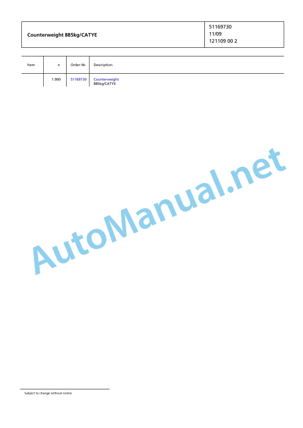 Alternative view of Jungheinrich Forklift 2ET4000 Spare Parts Manual FN424488