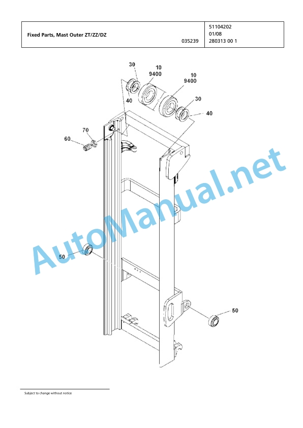 Jungheinrich Forklift 2ET4000 Spare Parts Manual FN424493 3 Jungheinrich Forklift 2ET4000 Spare Parts Manual FN424493 - Image 3