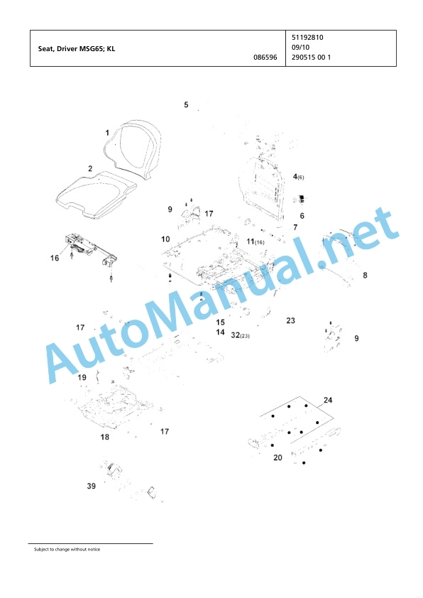 Alternative view of Jungheinrich Forklift 2ET4000 Spare Parts Manual FN424861
