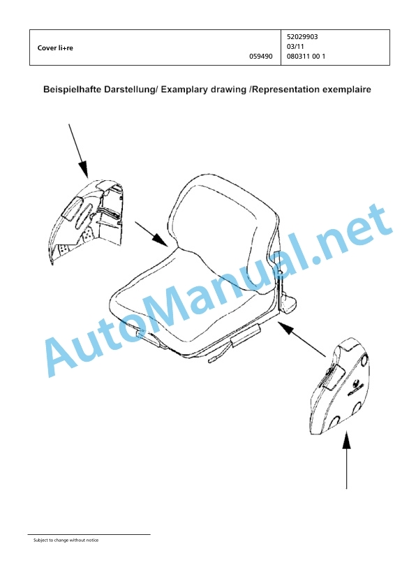 Alternative view of Jungheinrich Forklift 2ET4000 Spare Parts Manual FN426333