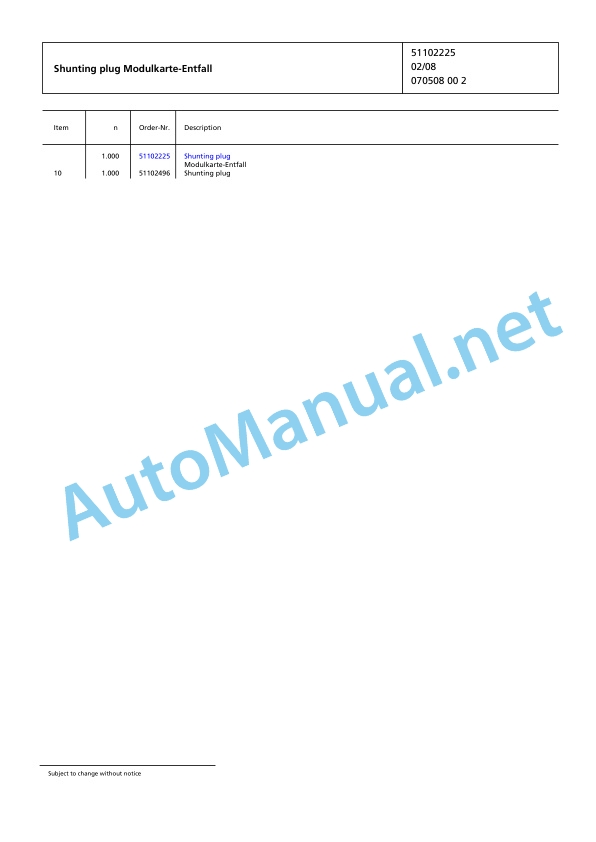 Jungheinrich Forklift 2ET4000 Spare Parts Manual FN426335 5 Jungheinrich Forklift 2ET4000 Spare Parts Manual FN426335 - Image 5