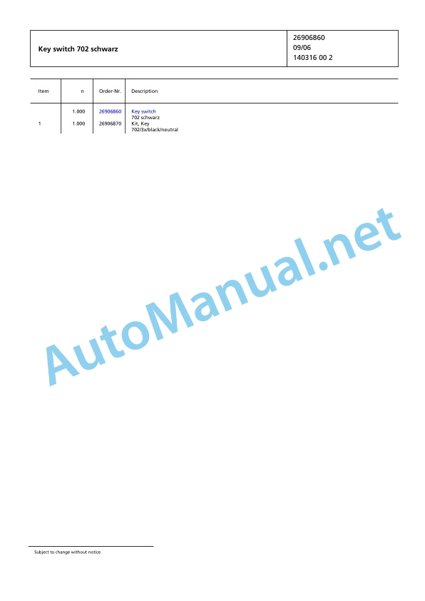 Jungheinrich Forklift 2ET4000 Spare Parts Manual FN595554 4 Jungheinrich Forklift 2ET4000 Spare Parts Manual FN595554 - Image 4