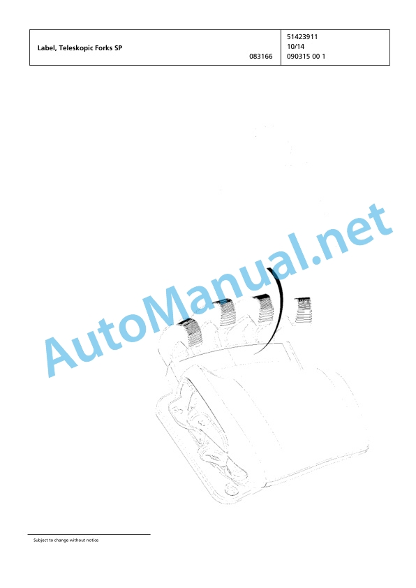Alternative view of Jungheinrich Forklift 2ET4000 Spare Parts Manual FN595588