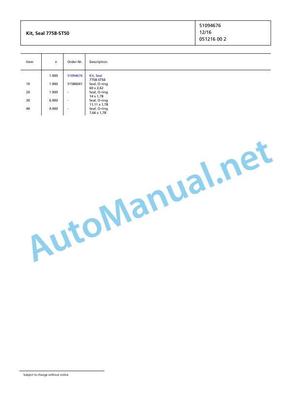 Jungheinrich Forklift 2ET4000 Spare Parts Manual FN595588 4 Jungheinrich Forklift 2ET4000 Spare Parts Manual FN595588 - Image 4