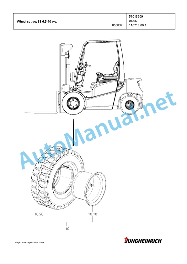Jungheinrich Forklift DFG 316 GE115-310ZT Spare Parts Manual FN425317 4 Jungheinrich Forklift DFG 316 GE115-310ZT Spare Parts Manual FN425317 - Image 4