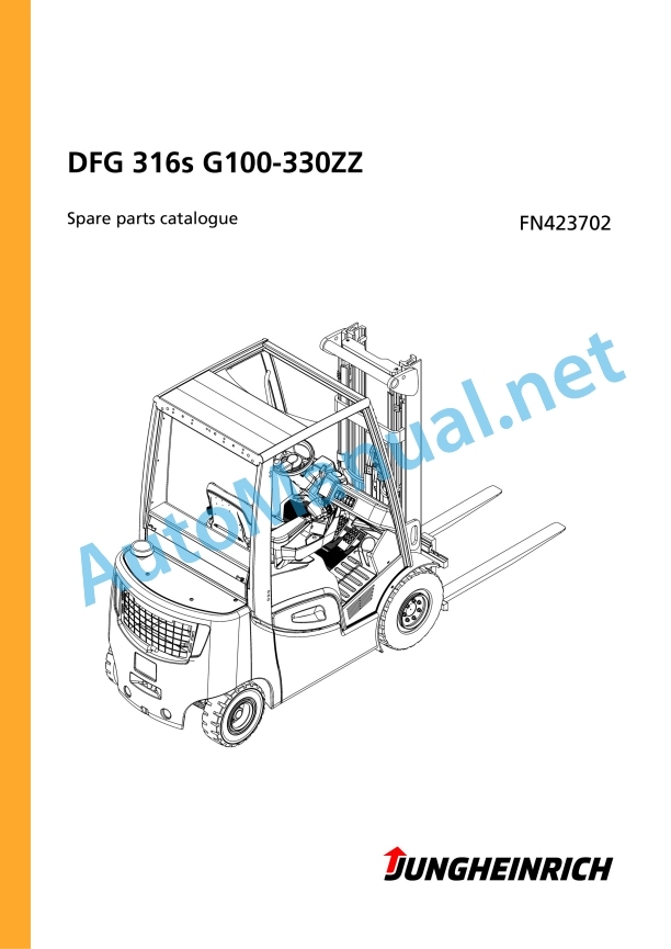 Jungheinrich Forklift DFG 316s G100-330ZZ Spare Parts Manual FN423702