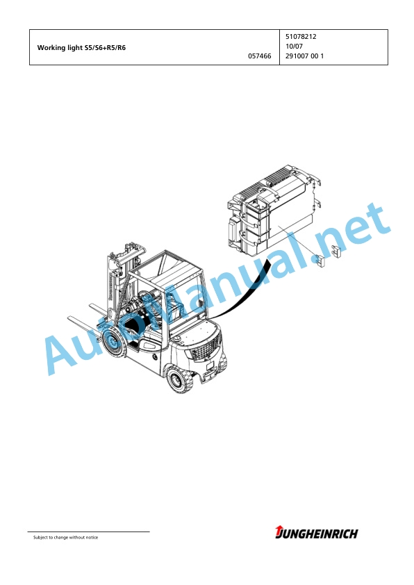 Jungheinrich Forklift DFG 316s G100-330ZZ Spare Parts Manual FN423702 5 Jungheinrich Forklift DFG 316s G100-330ZZ Spare Parts Manual FN423702 - Image 5