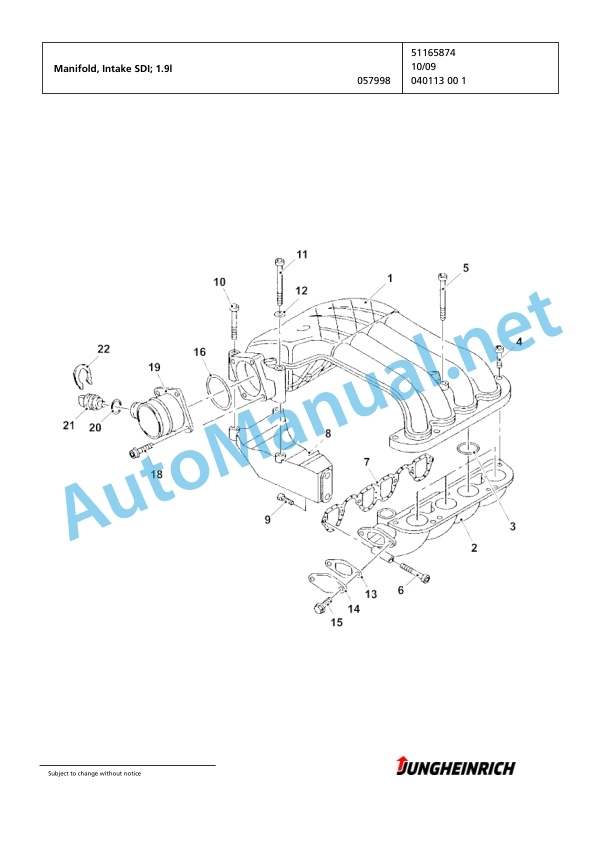 Jungheinrich Forklift DFG 316s GE115-360ZZ Spare Parts Manual FN426180 3 Jungheinrich Forklift DFG 316s GE115-360ZZ Spare Parts Manual FN426180 - Image 3