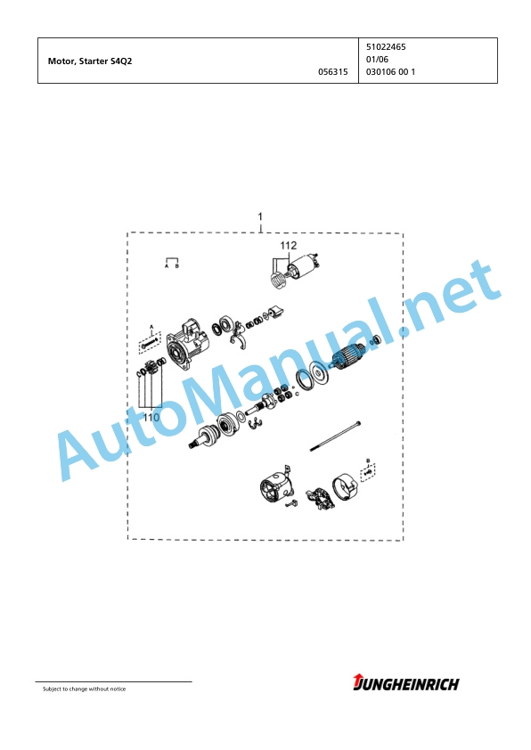Jungheinrich Forklift DFG 320 G115-310ZT Spare Parts Manual FN423274 3 Jungheinrich Forklift DFG 320 G115-310ZT Spare Parts Manual FN423274 - Image 3