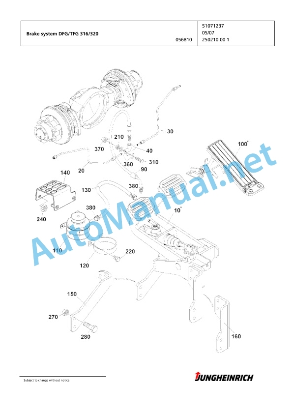 Jungheinrich Forklift DFG 320 G115-330ZT Spare Parts Manual FN425026 4 Jungheinrich Forklift DFG 320 G115-330ZT Spare Parts Manual FN425026 - Image 4