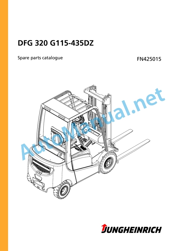 Jungheinrich Forklift DFG 320 G115-435DZ Spare Parts Manual FN425015
