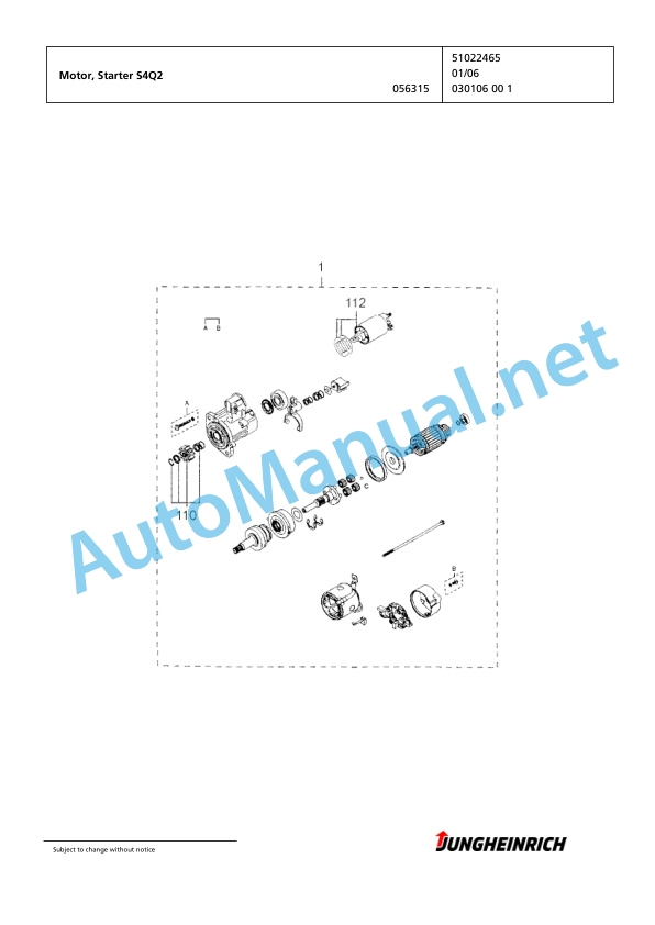 Jungheinrich Forklift DFG 320 GE100-435DZ Spare Parts Manual FN424528 3 Jungheinrich Forklift DFG 320 GE100-435DZ Spare Parts Manual FN424528 - Image 3