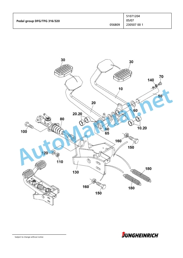 Jungheinrich Forklift DFG 320 GE115-310ZZ Spare Parts Manual FN423066 4 Jungheinrich Forklift DFG 320 GE115-310ZZ Spare Parts Manual FN423066 - Image 4