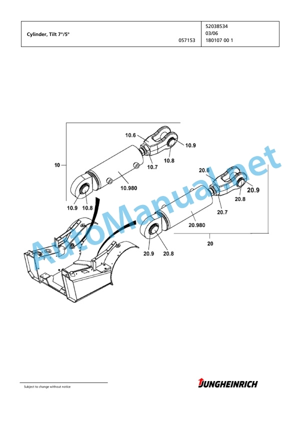 Jungheinrich Forklift DFG 320 GE115-310ZZ Spare Parts Manual FN423066 5 Jungheinrich Forklift DFG 320 GE115-310ZZ Spare Parts Manual FN423066 - Image 5