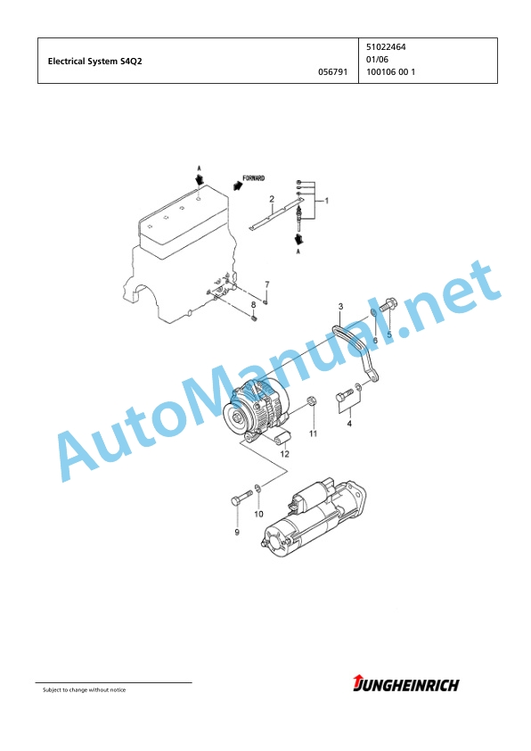 Jungheinrich Forklift DFG 320 GE115-330ZT Spare Parts Manual FN423903 3 Jungheinrich Forklift DFG 320 GE115-330ZT Spare Parts Manual FN423903 - Image 3