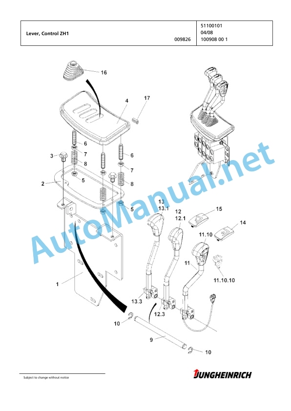 Jungheinrich Forklift DFG 320 GE115-330ZT Spare Parts Manual FN425325 5 Jungheinrich Forklift DFG 320 GE115-330ZT Spare Parts Manual FN425325 - Image 5