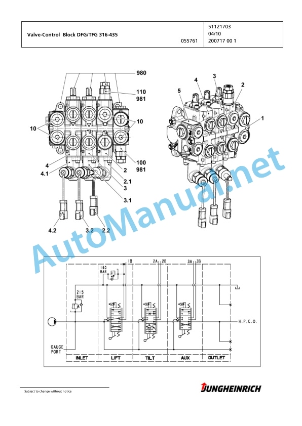 Jungheinrich Forklift DFG 320 GE115-400ZZ Spare Parts Manual FN423082 5 Jungheinrich Forklift DFG 320 GE115-400ZZ Spare Parts Manual FN423082 - Image 5