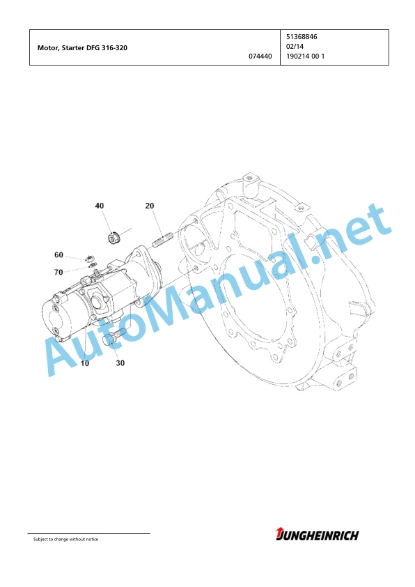 Jungheinrich Forklift DFG 320 GE115-464DZ Spare Parts Manual FN585516 3 Jungheinrich Forklift DFG 320 GE115-464DZ Spare Parts Manual FN585516 - Image 3