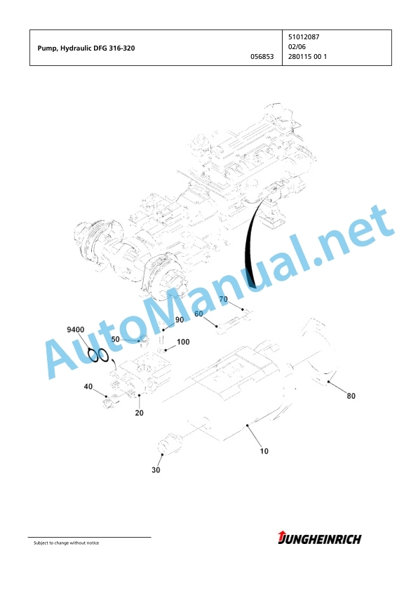 Jungheinrich Forklift DFG 320 GE115-500DZ Spare Parts Manual FN424966 5 Jungheinrich Forklift DFG 320 GE115-500DZ Spare Parts Manual FN424966 - Image 5
