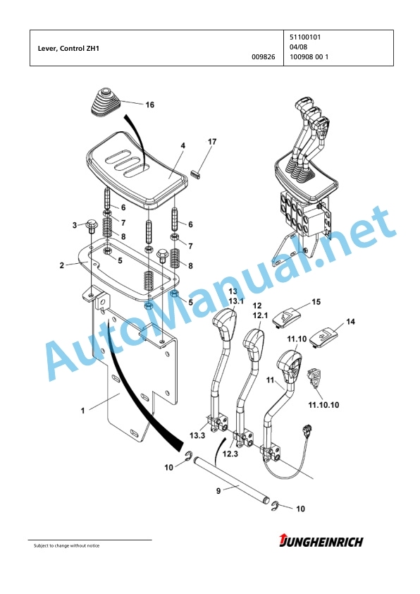 Jungheinrich Forklift DFG 320 GE120-380ZT Spare Parts Manual FN423060 5 Jungheinrich Forklift DFG 320 GE120-380ZT Spare Parts Manual FN423060 - Image 5