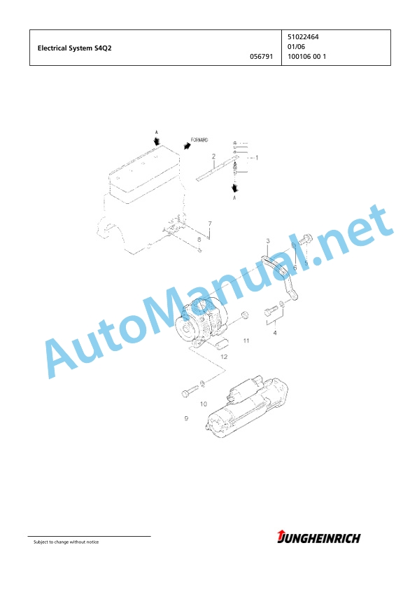 Jungheinrich Forklift DFG 320 GE120-500DZ Spare Parts Manual FN424232 3 Jungheinrich Forklift DFG 320 GE120-500DZ Spare Parts Manual FN424232 - Image 3