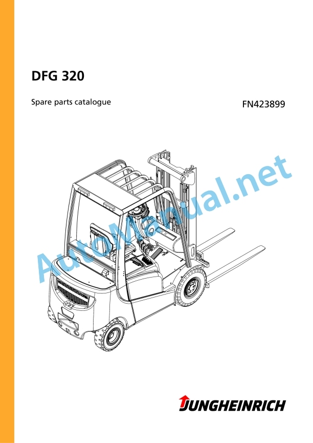 Jungheinrich Forklift DFG 320 Spare Parts Manual FN423899