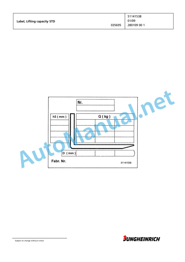 Alternative view of Jungheinrich Forklift DFG 320s G+E115-380ZT Spare Parts Manual FN423826