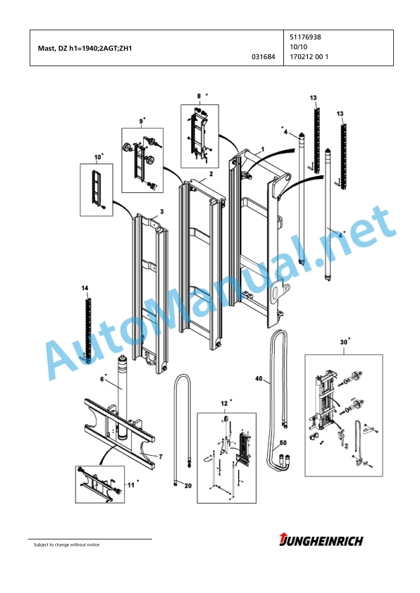 Jungheinrich Forklift DFG 320s G+E120-420DZ Spare Parts Manual FN423298 4 Jungheinrich Forklift DFG 320s G+E120-420DZ Spare Parts Manual FN423298 - Image 4