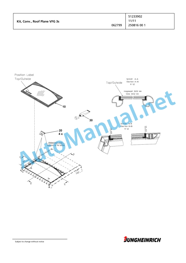 Alternative view of Jungheinrich Forklift DFG 320s GE-550DZ Spare Parts Manual FN424008