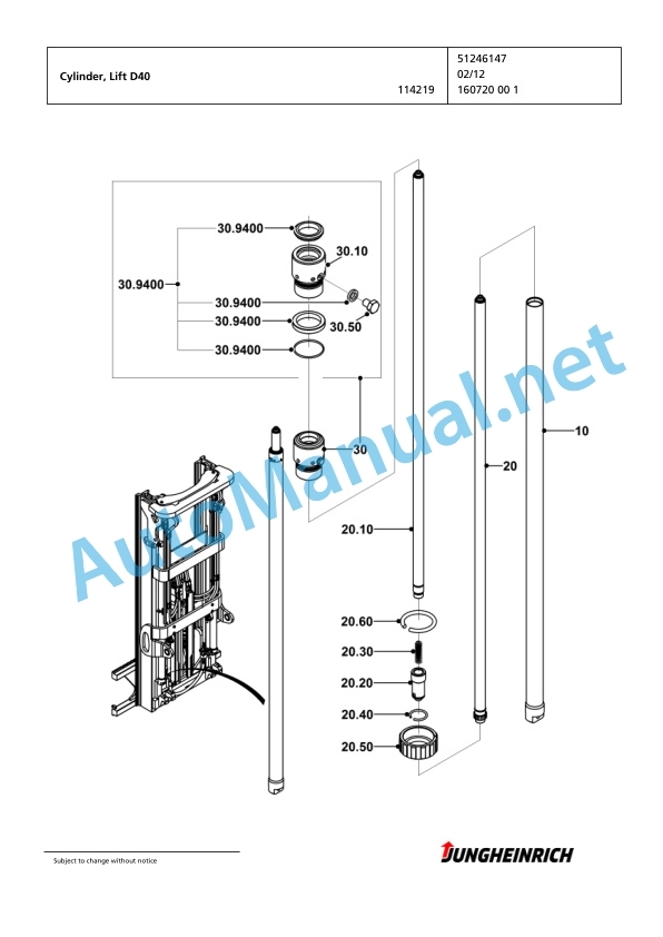 Jungheinrich Forklift DFG 320s GE110-450ZT Spare Parts Manual FN423383 4 Jungheinrich Forklift DFG 320s GE110-450ZT Spare Parts Manual FN423383 - Image 4