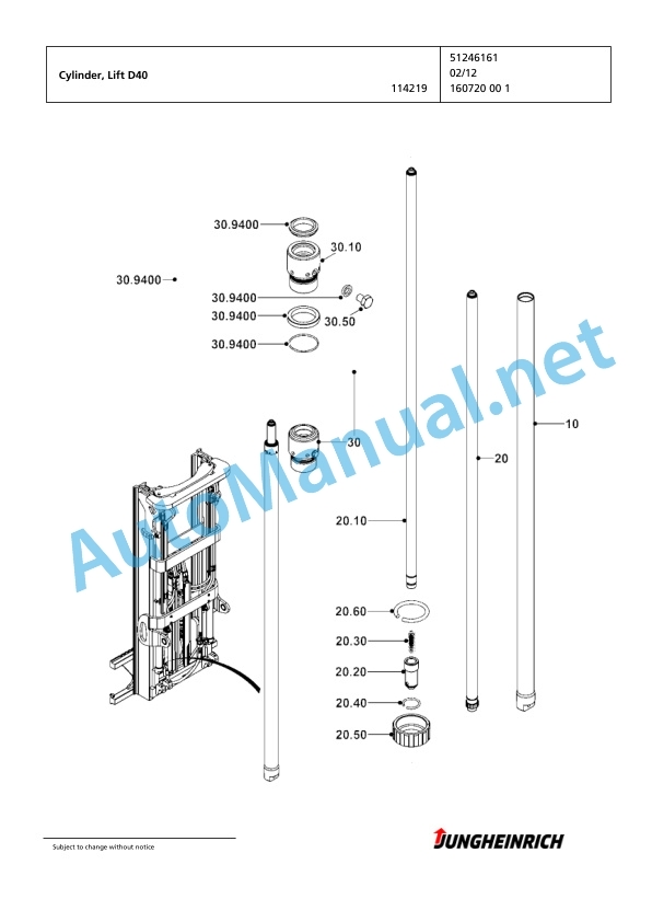 Jungheinrich Forklift DFG 320s GE110-550DZ Spare Parts Manual FN424868 4 Jungheinrich Forklift DFG 320s GE110-550DZ Spare Parts Manual FN424868 - Image 4