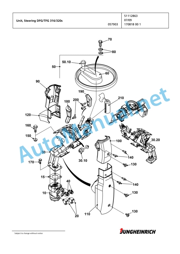 Jungheinrich Forklift DFG 320s GE115-330ZT Spare Parts Manual FN423261 4 Jungheinrich Forklift DFG 320s GE115-330ZT Spare Parts Manual FN423261 - Image 4