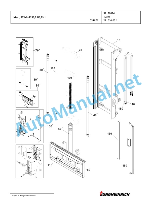 Jungheinrich Forklift DFG 320s GE115-360ZZ Spare Parts Manual FN425533 4 Jungheinrich Forklift DFG 320s GE115-360ZZ Spare Parts Manual FN425533 - Image 4