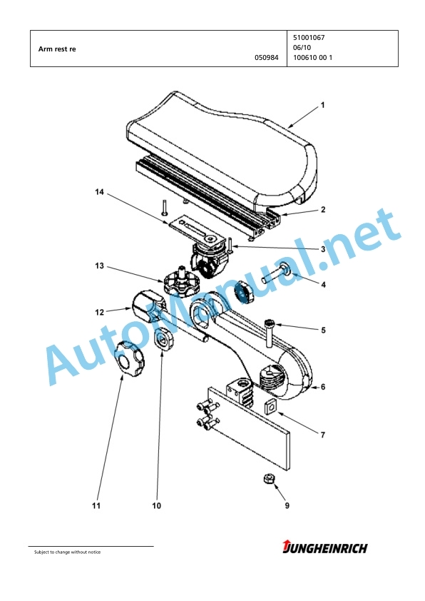 Alternative view of Jungheinrich Forklift DFG 320s GE115-450DZ Spare Parts Manual FN423389