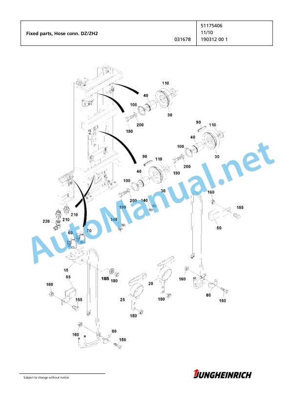 Jungheinrich Forklift DFG 320s GE115-500DZ Spare Parts Manual FN425999 4 Jungheinrich Forklift DFG 320s GE115-500DZ Spare Parts Manual FN425999 - Image 4