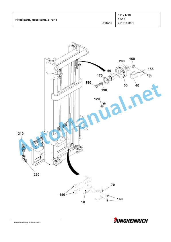 Jungheinrich Forklift DFG 320s GE120-380ZT Spare Parts Manual FN425488 4 Jungheinrich Forklift DFG 320s GE120-380ZT Spare Parts Manual FN425488 - Image 4