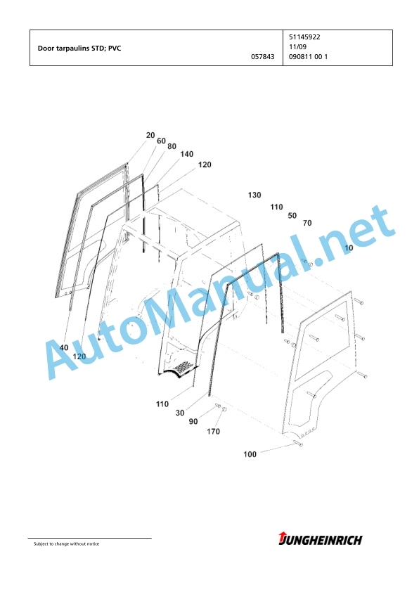 Alternative view of Jungheinrich Forklift DFG 320s GE120-480DZ Spare Parts Manual FN425467