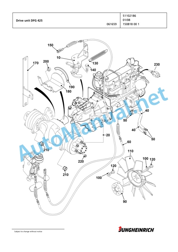 Jungheinrich Forklift DFG 425 G+E120-500DZ Spare Parts Manual FN423999 4 Jungheinrich Forklift DFG 425 G+E120-500DZ Spare Parts Manual FN423999 - Image 4