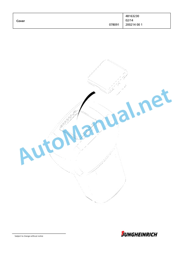 Alternative view of Jungheinrich Forklift DFG 425 G120-440DZ Spare Parts Manual FN427136
