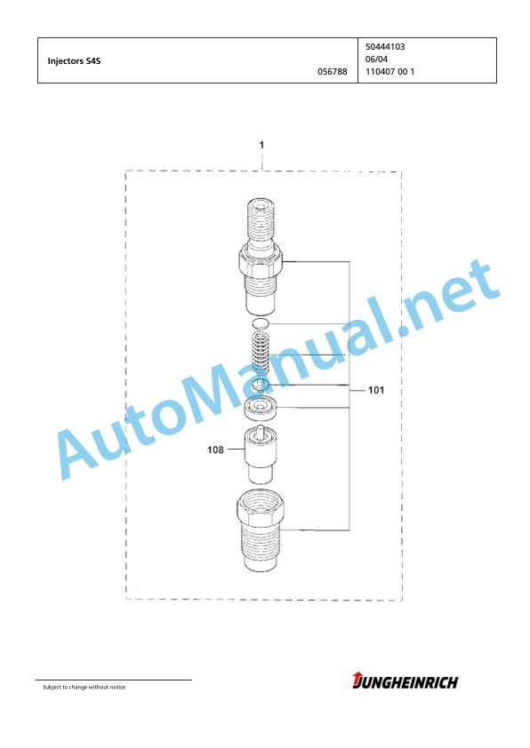 Jungheinrich Forklift DFG 425 GE115-350ZT Spare Parts Manual FN425136 3 Jungheinrich Forklift DFG 425 GE115-350ZT Spare Parts Manual FN425136 - Image 3