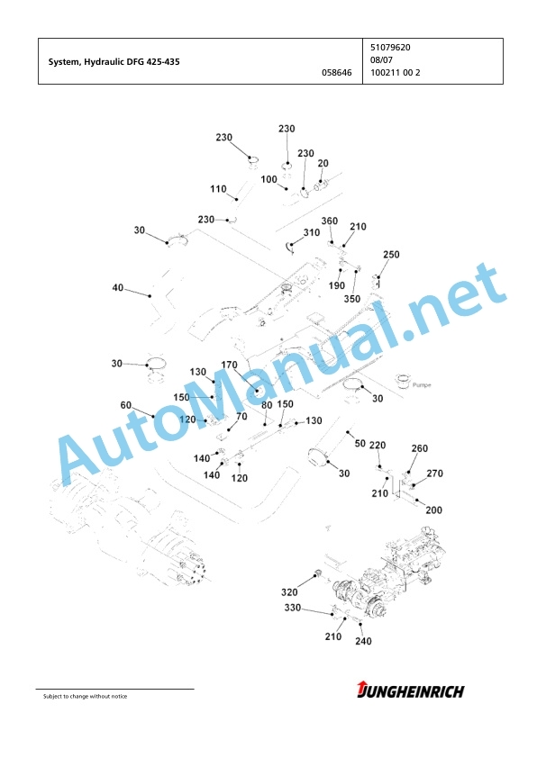 Jungheinrich Forklift DFG 425 GE120-400ZT Spare Parts Manual FN424915 5 Jungheinrich Forklift DFG 425 GE120-400ZT Spare Parts Manual FN424915 - Image 5