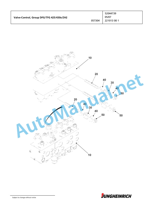 Jungheinrich Forklift DFG 425s G120-600DZ Spare Parts Manual FN424536 5 Jungheinrich Forklift DFG 425s G120-600DZ Spare Parts Manual FN424536 - Image 5