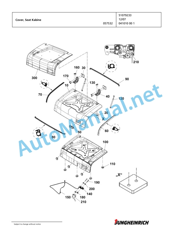 Alternative view of Jungheinrich Forklift DFG 425s G160-450ZZ Spare Parts Manual FN423212