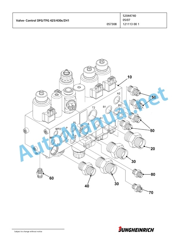 Jungheinrich Forklift DFG 425s GE110-400DZ Spare Parts Manual FN423613 5 Jungheinrich Forklift DFG 425s GE110-400DZ Spare Parts Manual FN423613 - Image 5