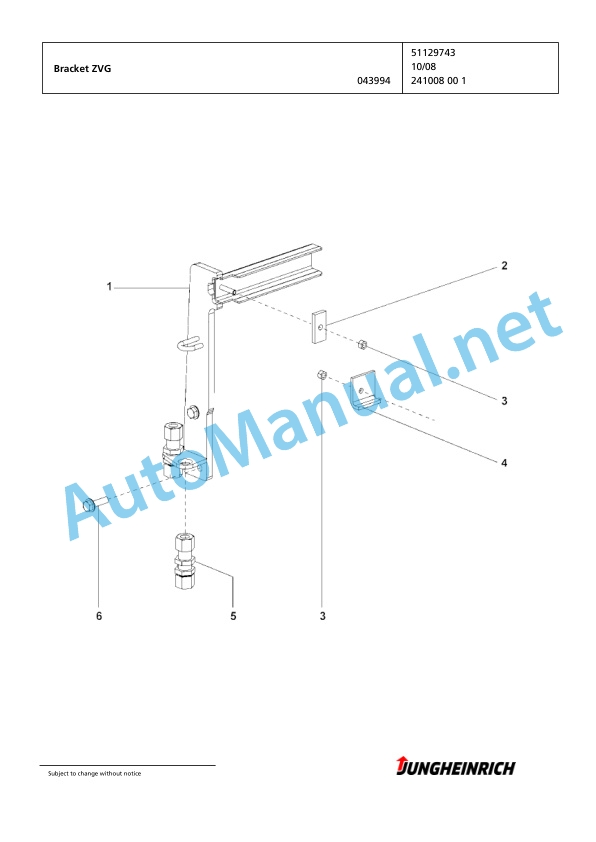 Jungheinrich Forklift DFG 425s GE110-500DZ Spare Parts Manual FN424841 4 Jungheinrich Forklift DFG 425s GE110-500DZ Spare Parts Manual FN424841 - Image 4