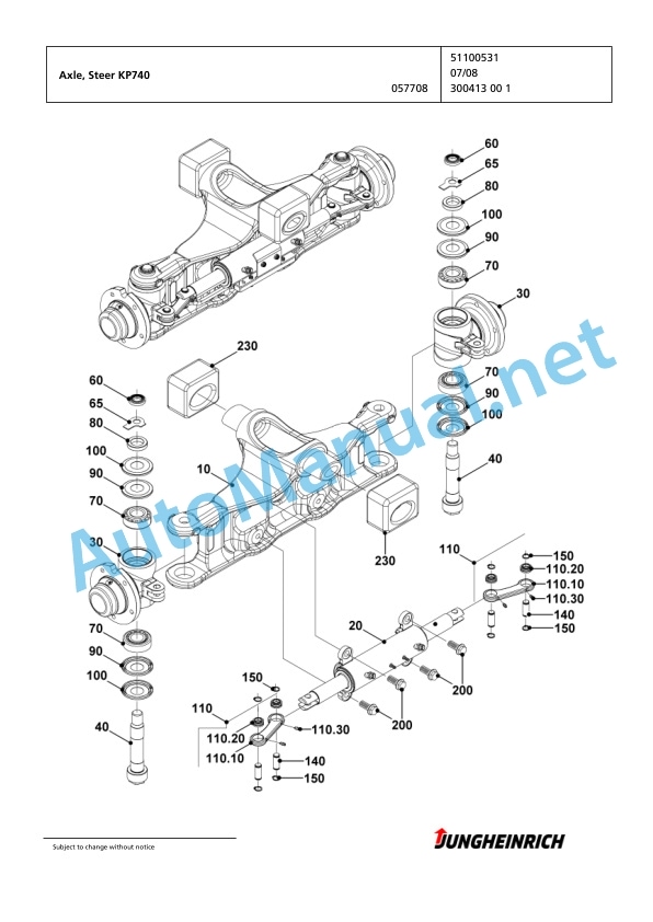 Jungheinrich Forklift DFG 425s GE110-600ZT Spare Parts Manual FN423361 4 Jungheinrich Forklift DFG 425s GE110-600ZT Spare Parts Manual FN423361 - Image 4