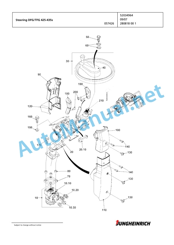 Jungheinrich Forklift DFG 425s GE115-400ZT Spare Parts Manual FN424391 4 Jungheinrich Forklift DFG 425s GE115-400ZT Spare Parts Manual FN424391 - Image 4