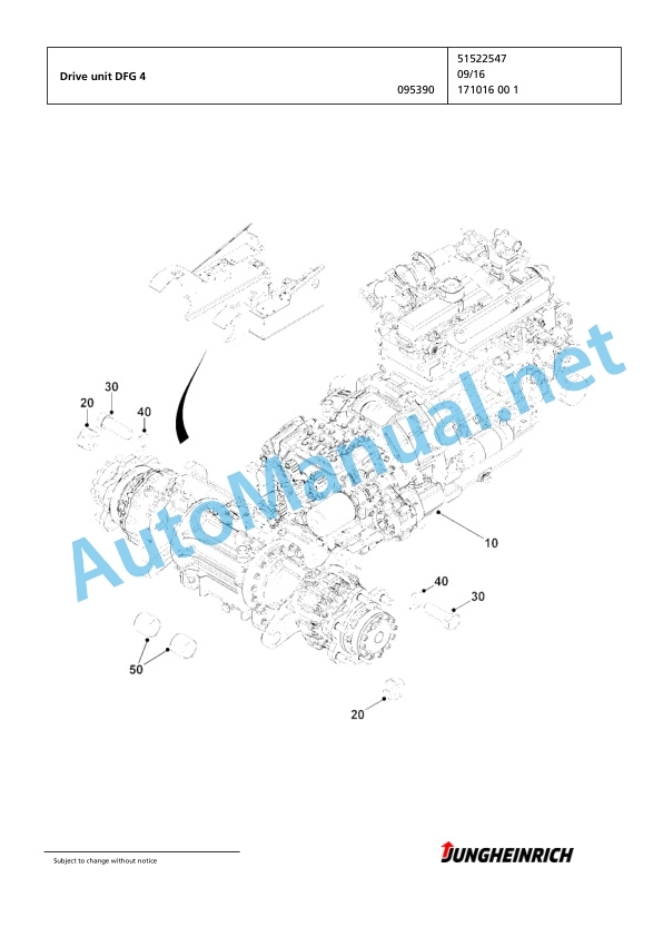 Jungheinrich Forklift DFG 430 G+E105-600DZ Spare Parts Manual FN575540 4 Jungheinrich Forklift DFG 430 G+E105-600DZ Spare Parts Manual FN575540 - Image 4