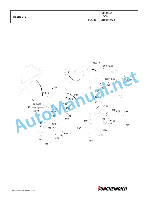 Jungheinrich Forklift DFG 430 G+E120-470DZ Spare Parts Manual FN424180 4 Jungheinrich Forklift DFG 430 G+E120-470DZ Spare Parts Manual FN424180 - Image 4